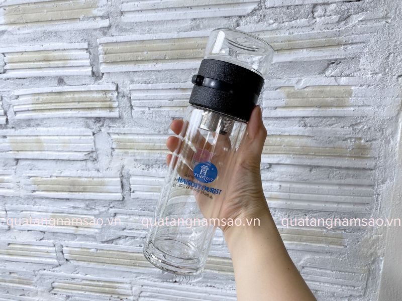 bình thủy tinh 500ml có dây xách