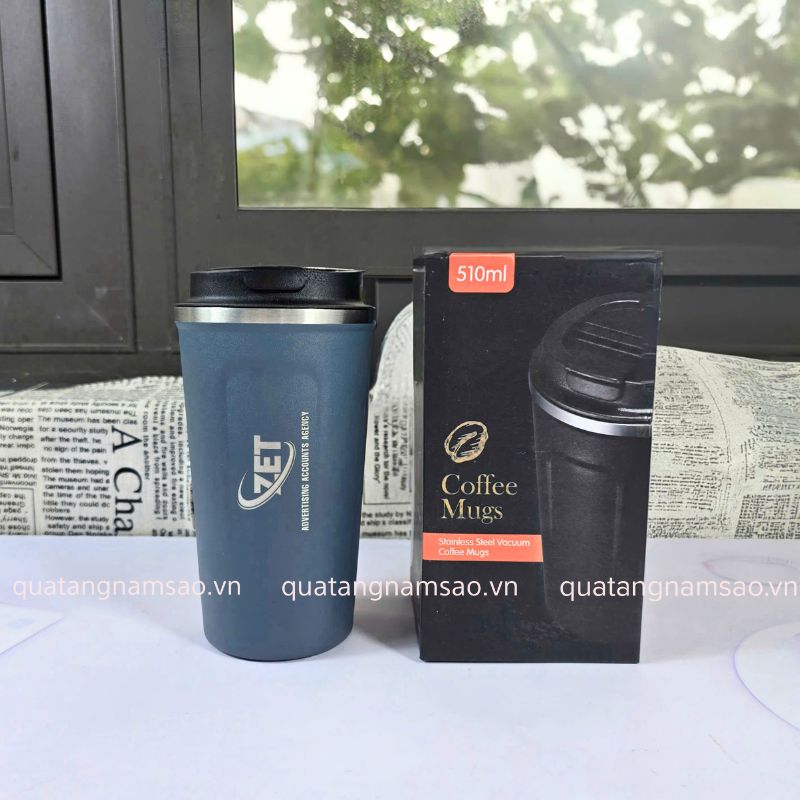cốc giữ nhiệt khắc logo công ty