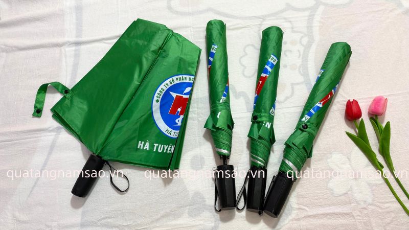 ô gập 2 in logo công ty theo yêu cầu