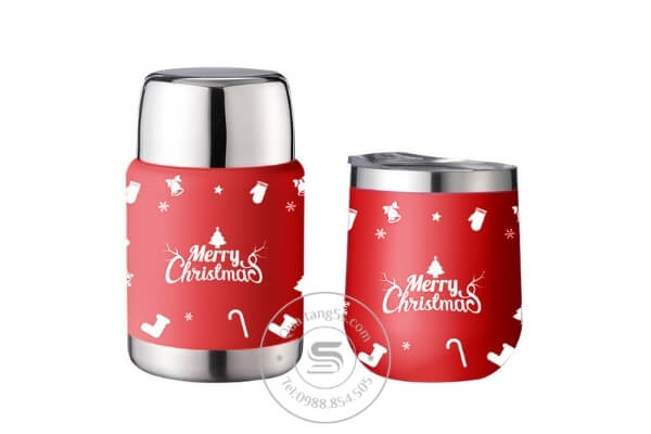 Cốc giữ nhiệt mery christmas