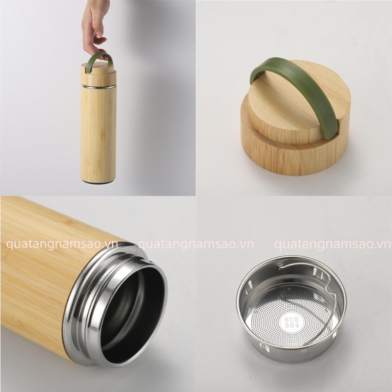 bình tre quai xách tiện dụng