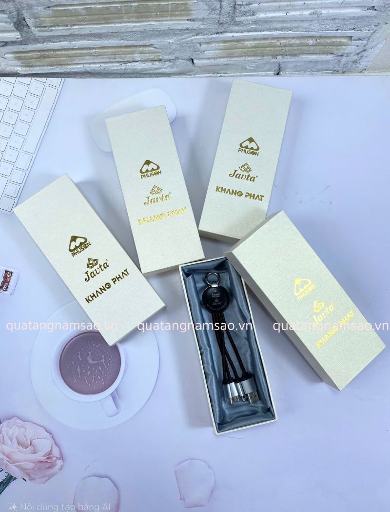 cáp sạc đa năng quà tặng khách hàng