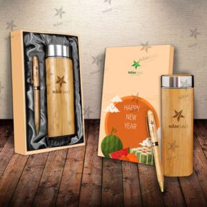 Bộ Quà Tết Công Ty In Logo - Mẫu 19
