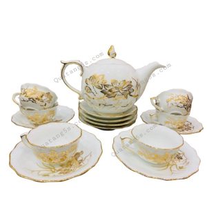 Bộ Ấm Chén Bát Tràng Cao Cấp M01