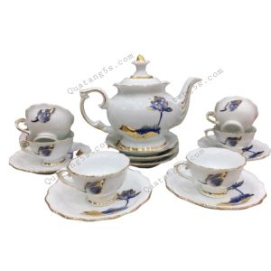 Bộ Ấm Chén Bát Tràng Cao Cấp M04