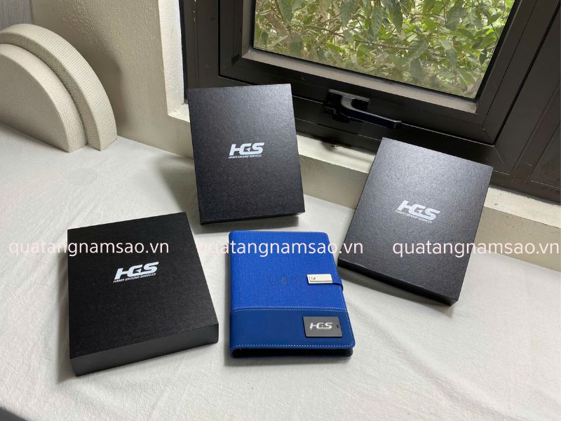 sổ đa năng kèm sạc in logo theo yêu cầu