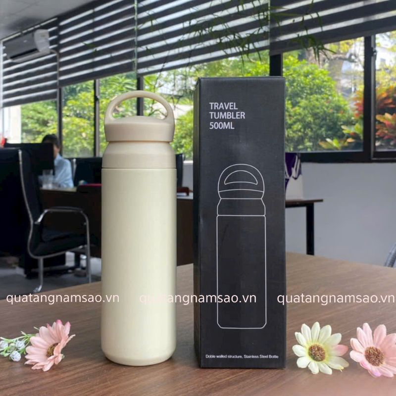 bình giữ nhiệt màu trắng